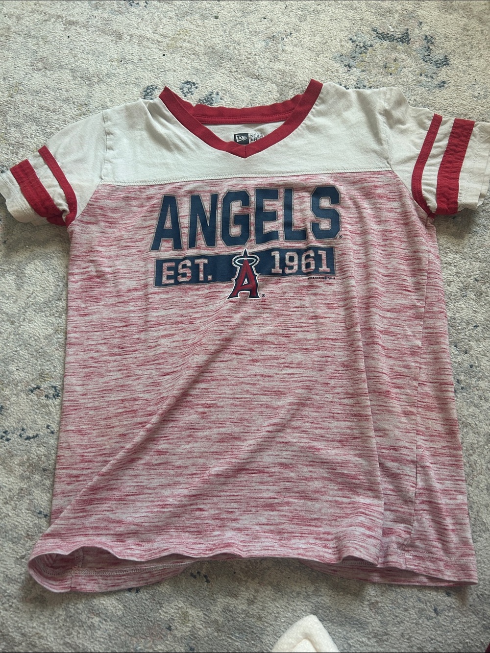 New Era Kids Red, White & Navy Angels Graphic Tee